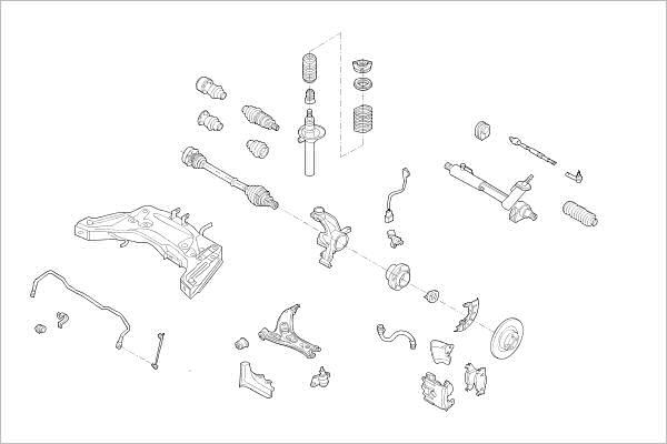 Delphi OE-VW-000016521-F - Подвеска колеса autosila-amz.com