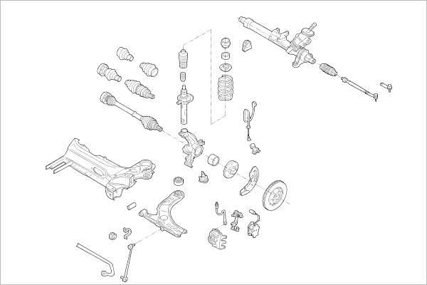 Delphi OE-VW-000016846-F - Подвеска колеса autosila-amz.com