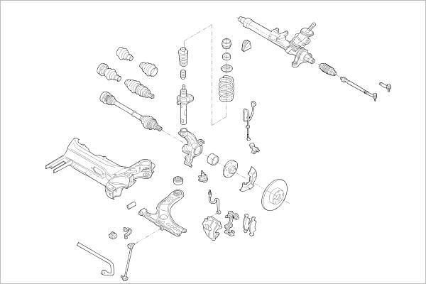 Delphi OE-VW-000014564-F - Подвеска колеса autosila-amz.com