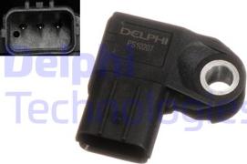 Delphi PS10207 - Датчик, давление во впускной трубе autosila-amz.com