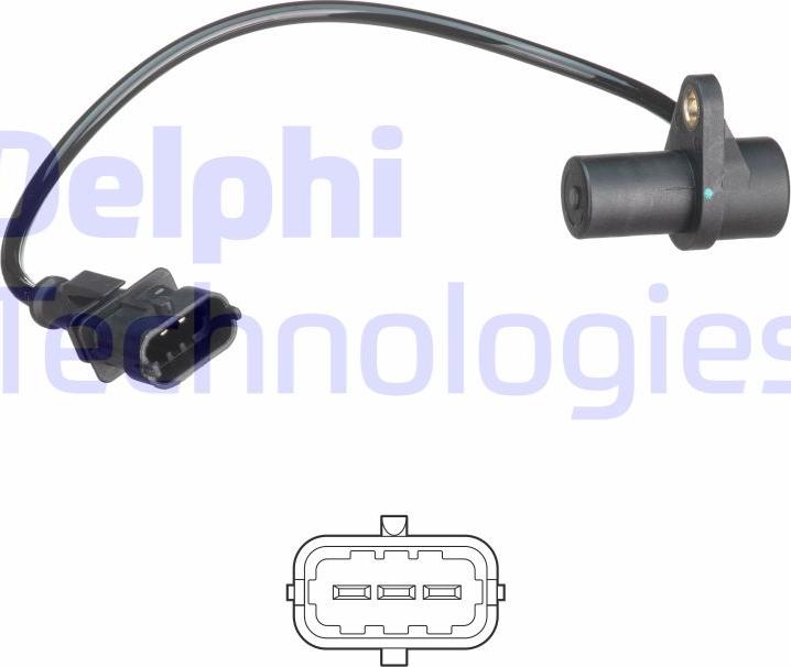 Delphi SS11491 - Датчик импульсов, коленвал autosila-amz.com