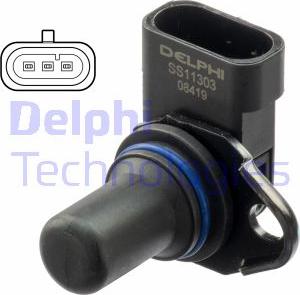 Delphi SS11303 - Датчик, положение распределительного вала autosila-amz.com