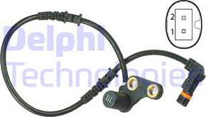 Delphi SS20493 - Датчик ABS, частота вращения колеса autosila-amz.com