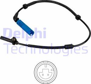 Delphi SS20546 - Датчик ABS, частота вращения колеса autosila-amz.com