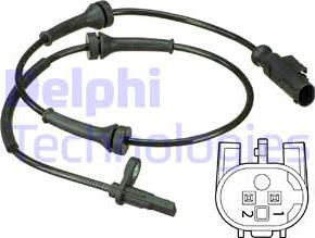 Delphi SS20540 - Датчик ABS, частота вращения колеса autosila-amz.com