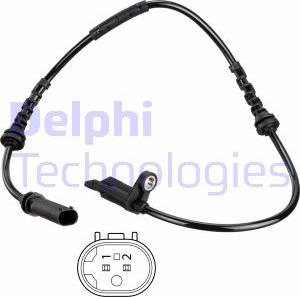 Delphi SS20768 - Датчик ABS, частота вращения колеса autosila-amz.com