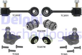 Delphi TC1970KIT-11B1 - Подвеска колеса, комплект autosila-amz.com