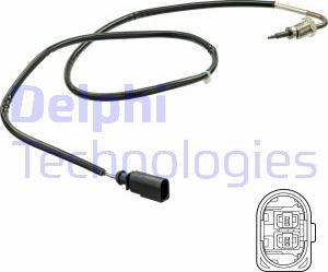 Delphi TS30143 - Датчик, температура выхлопных газов autosila-amz.com