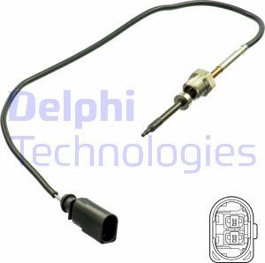 Delphi TS30165 - Датчик, температура выхлопных газов autosila-amz.com