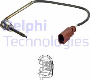 Delphi TS30180 - Датчик, температура выхлопных газов autosila-amz.com