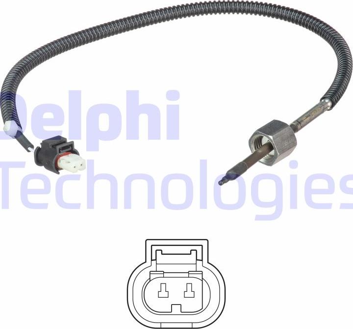 Delphi TS30222 - Датчик, температура выхлопных газов autosila-amz.com