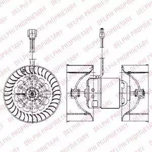 Delphi TSP0545025 - Электродвигатель, вентиляция салона autosila-amz.com