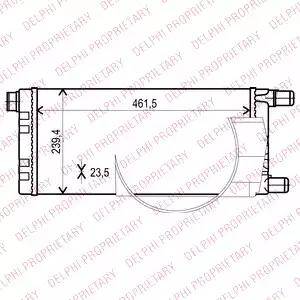 Delphi TSP0524001 - Радиатор, охлаждение двигателя autosila-amz.com