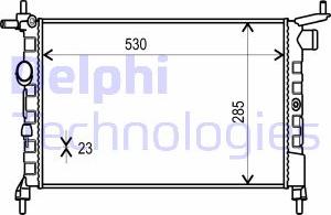 Delphi TSP0524014 - Радиатор, охлаждение двигателя autosila-amz.com