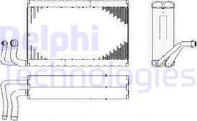 Delphi TSP0525182 - Испаритель, кондиционер autosila-amz.com