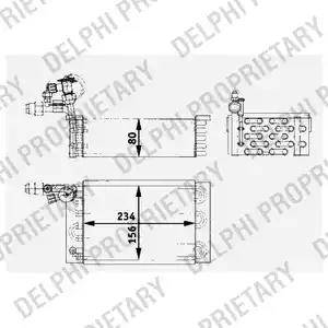 Delphi TSP0525187 - Испаритель, кондиционер autosila-amz.com