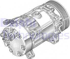 Delphi TSP0155060 - Компрессор кондиционера autosila-amz.com