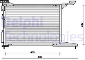Delphi TSP0225093 - Конденсатор кондиционера autosila-amz.com