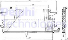 Delphi TSP0225144 - Конденсатор кондиционера autosila-amz.com