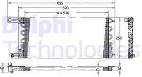 Delphi TSP0225164 - Конденсатор кондиционера autosila-amz.com