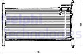 Delphi TSP0225129 - Конденсатор кондиционера autosila-amz.com