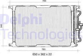 Delphi TSP0225300 - Конденсатор кондиционера autosila-amz.com