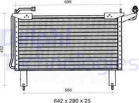 Delphi TSP0225298 - Конденсатор кондиционера autosila-amz.com