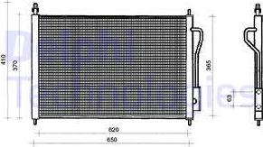 Delphi TSP0225218 - Конденсатор кондиционера autosila-amz.com