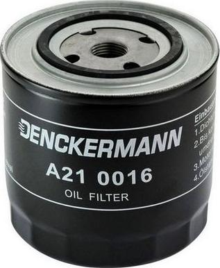 Denckermann A210016 - Масляный фильтр autosila-amz.com