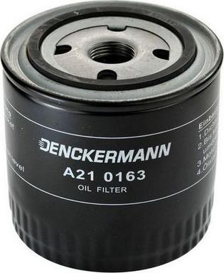 Denckermann A210163 - Масляный фильтр autosila-amz.com