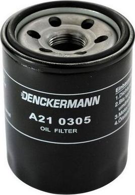 Denckermann A210305 - Масляный фильтр autosila-amz.com