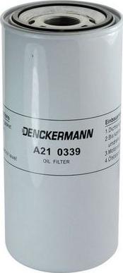 Denckermann A210339 - Масляный фильтр autosila-amz.com