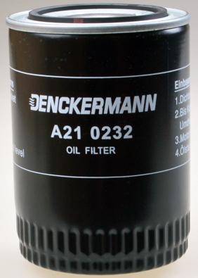 Denckermann A210232 - Масляный фильтр autosila-amz.com