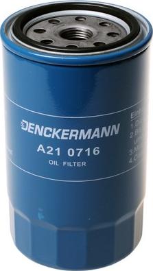 Denckermann A210716 - Масляный фильтр autosila-amz.com
