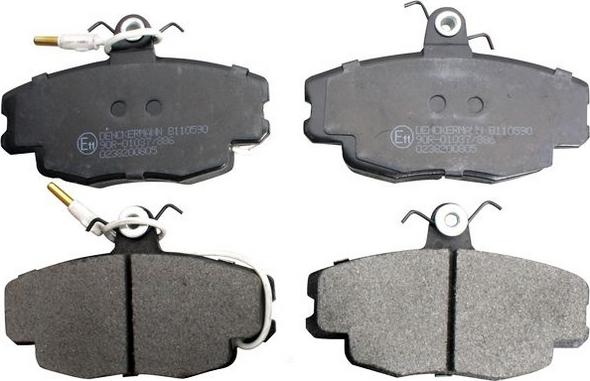 Denckermann B110590 - Тормозные колодки, дисковые, комплект autosila-amz.com