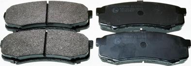 Denckermann B111216 - Тормозные колодки, дисковые, комплект autosila-amz.com