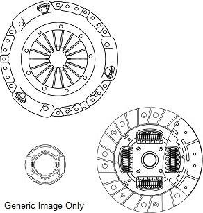 Denckermann K100386 - Комплект сцепления autosila-amz.com