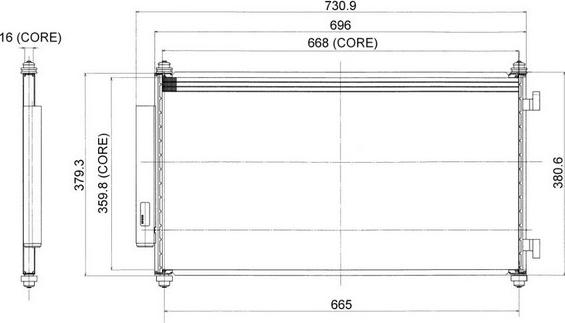 Denso 477-0626 - Конденсатор кондиционера autosila-amz.com