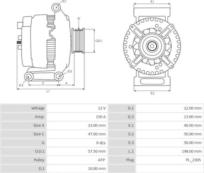 Denso 104210-6120 - Генератор autosila-amz.com