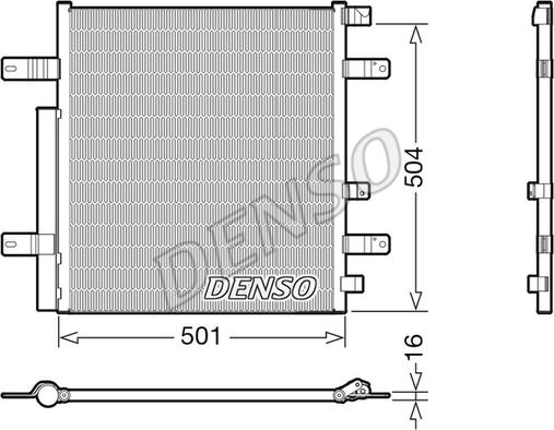Denso DCN99054 - Конденсатор кондиционера autosila-amz.com