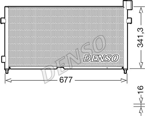 Denso DCN99056 - Конденсатор кондиционера autosila-amz.com