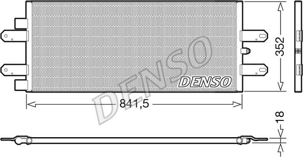 Denso DCN99053 - Конденсатор кондиционера autosila-amz.com