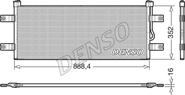 Denso DCN99068 - Конденсатор кондиционера autosila-amz.com