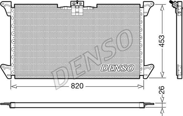Denso DCN99075 - Конденсатор кондиционера autosila-amz.com