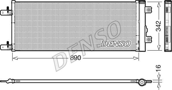 Denso DCN99071 - Конденсатор кондиционера autosila-amz.com