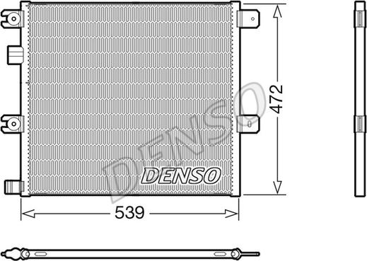 Denso DCN99077 - Конденсатор кондиционера autosila-amz.com