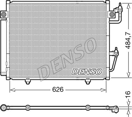 Denso DCN45009 - Конденсатор кондиционера autosila-amz.com