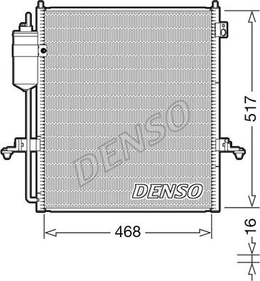 Denso DCN45004 - Конденсатор кондиционера autosila-amz.com