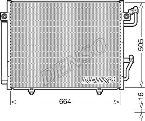Denso DCN45005 - Конденсатор кондиционера autosila-amz.com