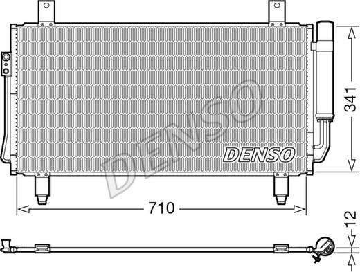 Denso DCN45006 - Конденсатор кондиционера autosila-amz.com